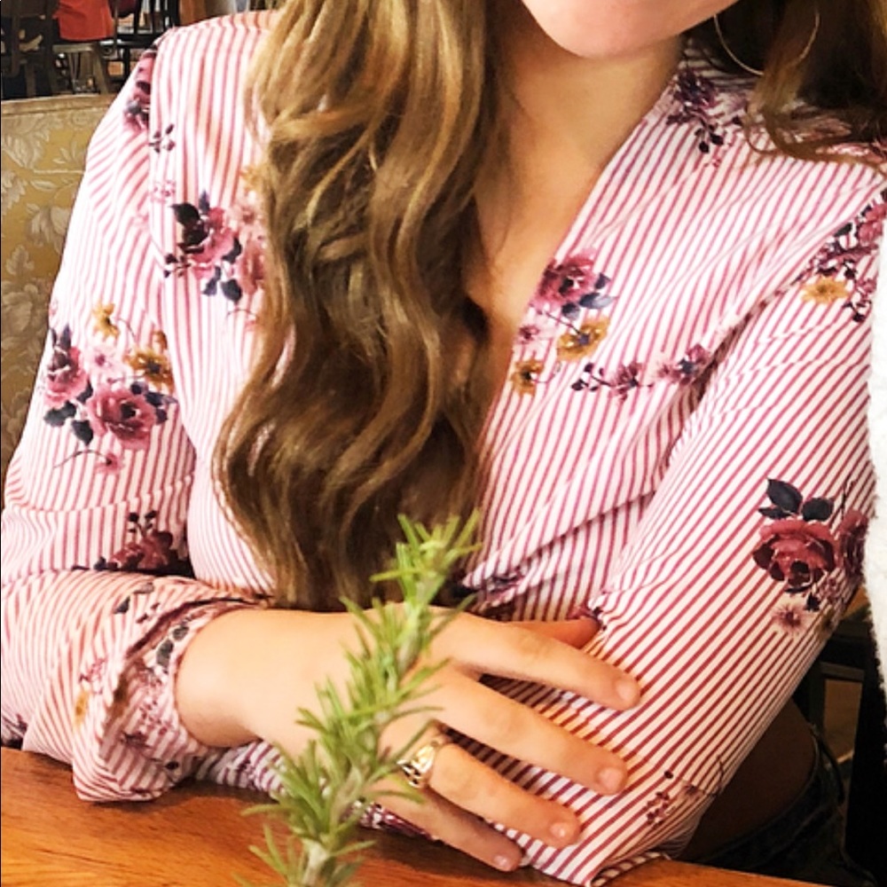 Pink tie top